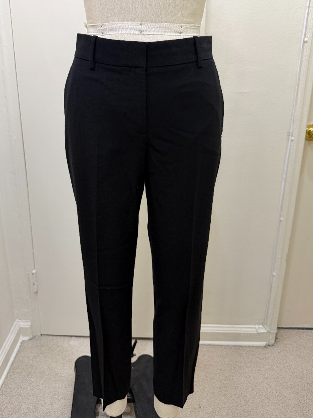 Theory Black Wool Blend Dress Pants Size 4 (2) – Tailored Stretch Career Trouser